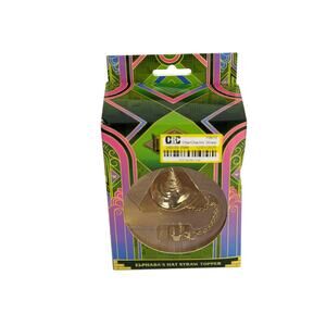 Wicked Elphaba's Hat Straw Topper Gold CharCharms Reusable Drink Accessory NIB